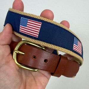 Leather Man Limited American Flag Belt 40